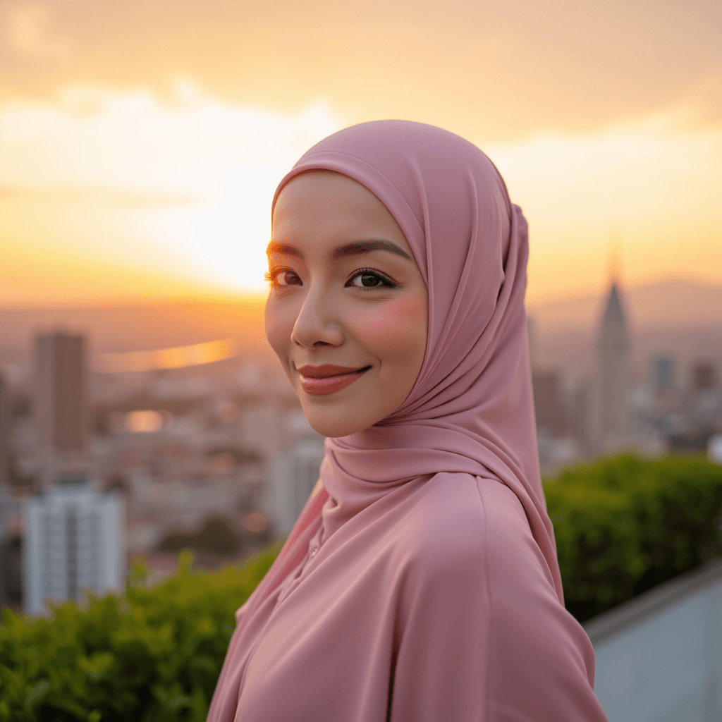 Hijab headshot suitable for ERAS residency application