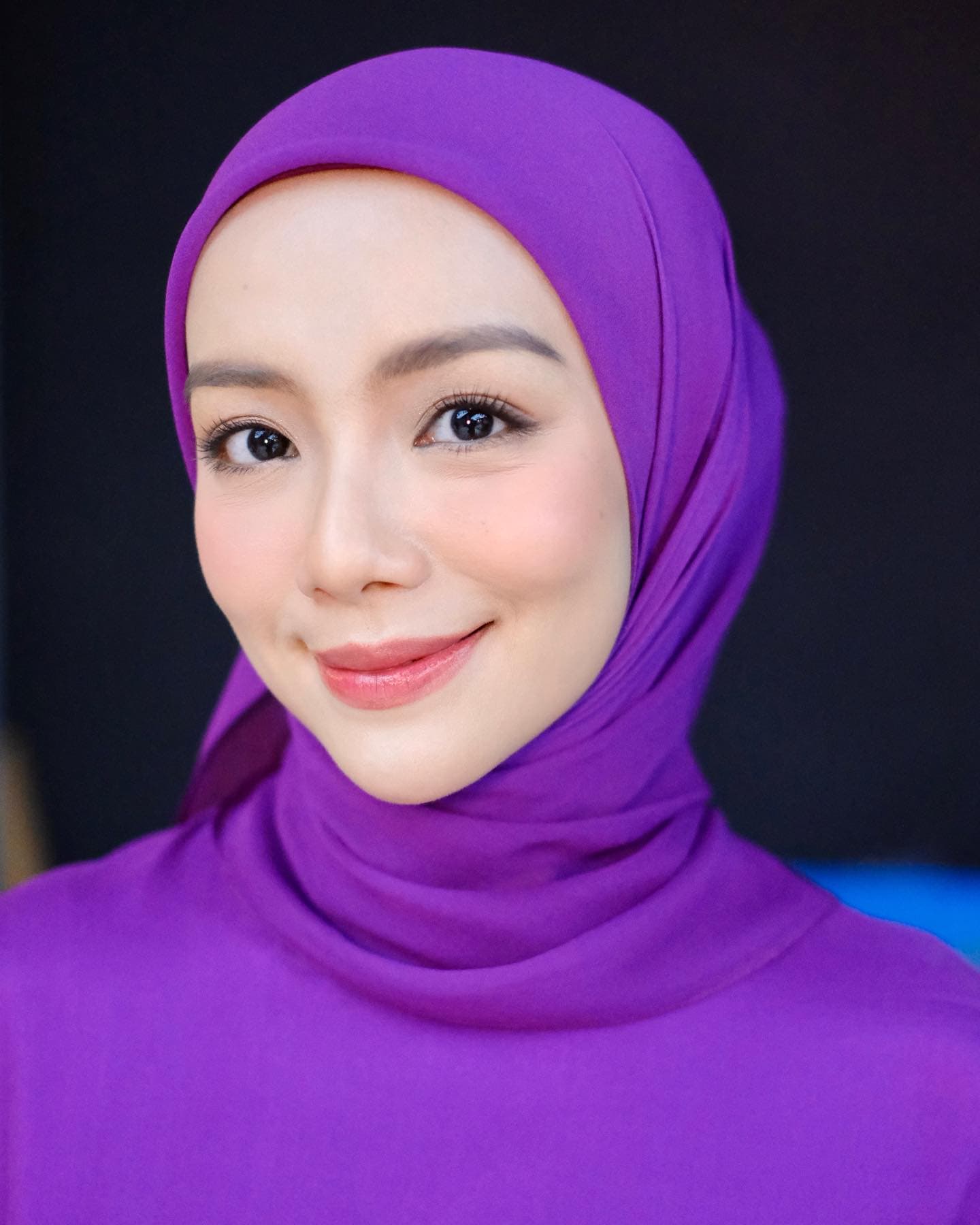 Before and after professional hijab headshot