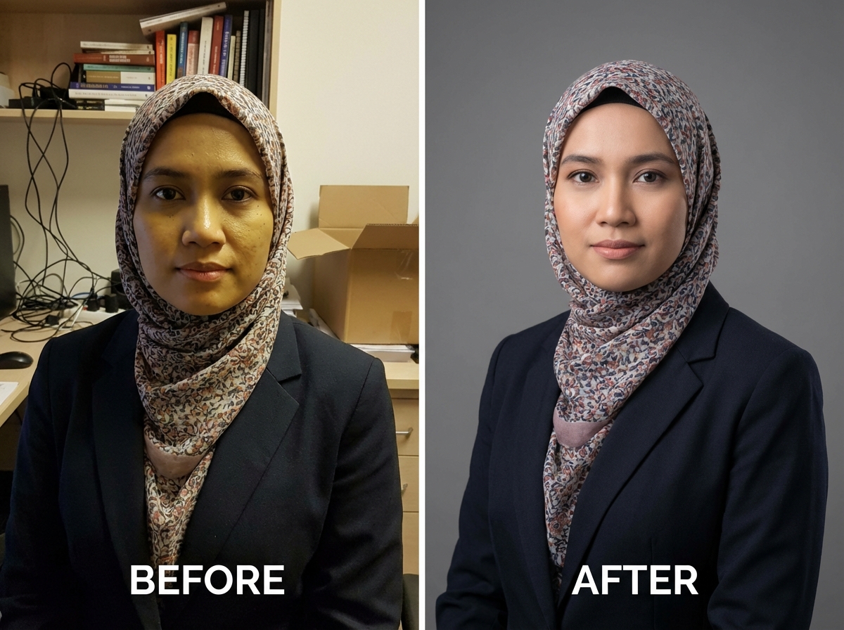 نصائح تصوير احترافي للمحجبات مع إضاءة مثالية